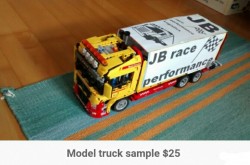 Model truck sample